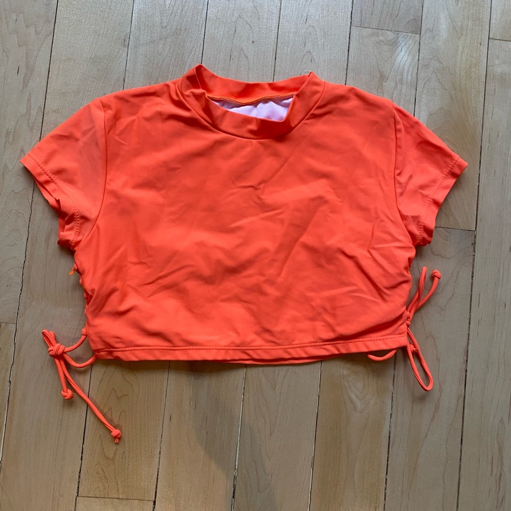 Orange Rashguard Top